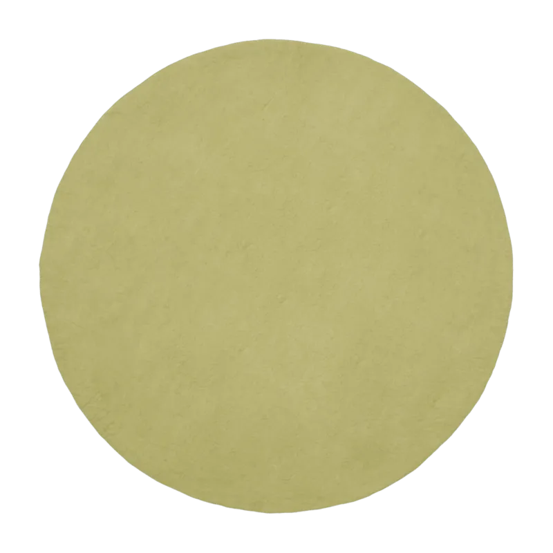 Tapis rond en laine vert clair 180 cm Pitt - myfelt - The Cool Republic