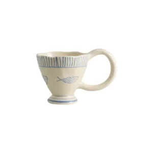 Tasse à café avec anse en céramique beige 300ml Lira Atelier Forma - Nordal - The Cool Republic