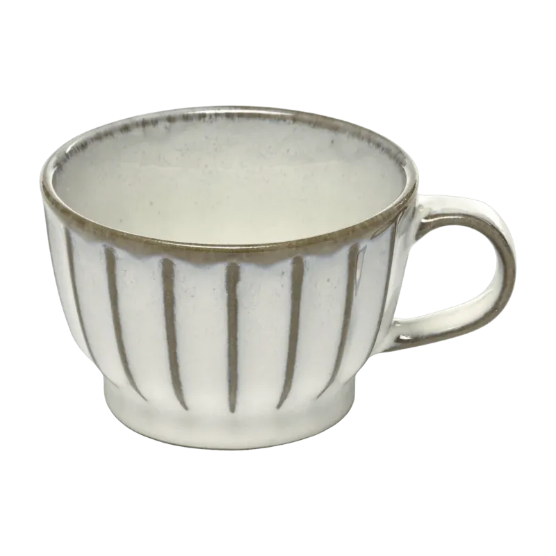 Tasse à cappuccino en grès blanche 20 cl Inku - Serax - The Cool Republic