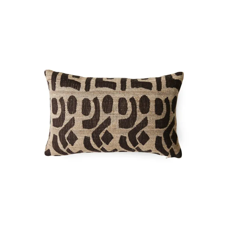 Coussin en soie Rustic (40X25cm) - HKLIVING