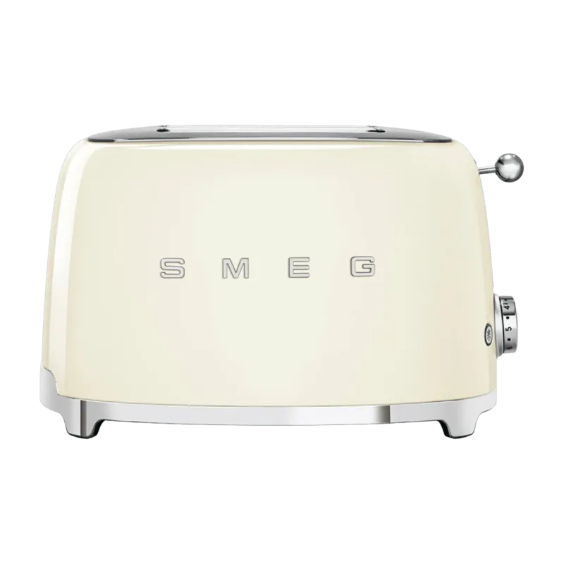 Toaster 2 fentes extra larges crème Années 50 - Smeg - The Cool Republic