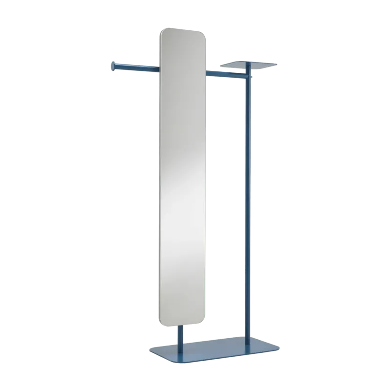 Valet de chambre avec grand miroir bleu Babele Big - Meme Design - The Cool Republic