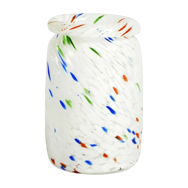 Vase blanc Roll Neck Splash - HAY - The Cool Republic