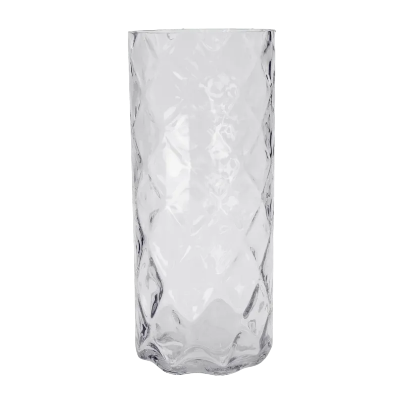Vase cylindrique en verre Bubble - House Doctor - The Cool Republic