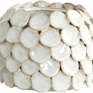 Vase en céramique blanc 15x10cm Dot - House Doctor - The Cool Republic