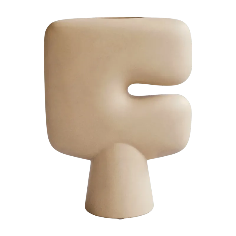 Vase en céramique sable big Tribal - 101 Copenhagen - The Cool Republic