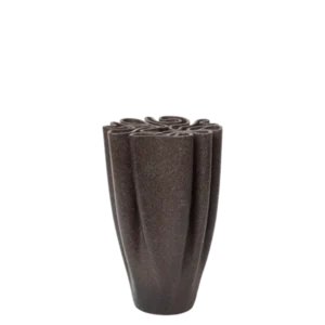 Vase en grès marron foncé 17 x 25,5 cm Dedali - Ferm Living - The Cool Republic