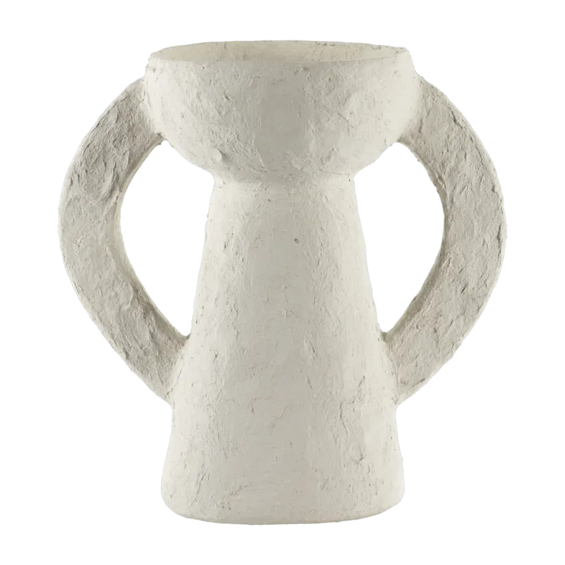 Vase en papier mâché blanc Earth L - Serax - The Cool Republic