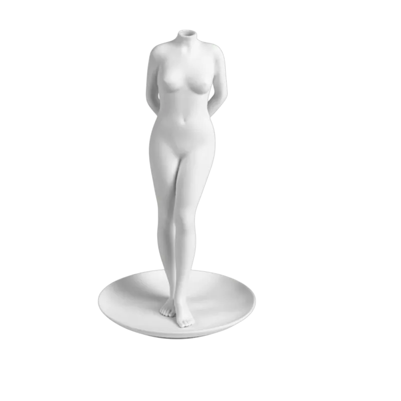 Vase en porcelaine fine blanche 16x16cm La timida - Seletti - The Cool Republic