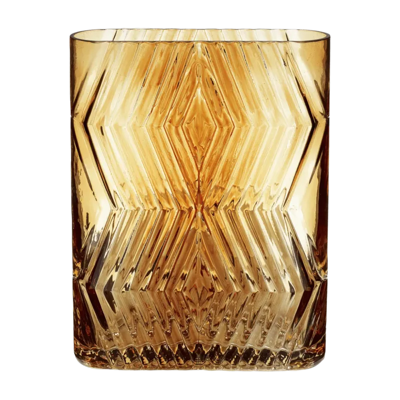 Vase en verre ambré 1,8L Ivy - Hübsch - The Cool Republic