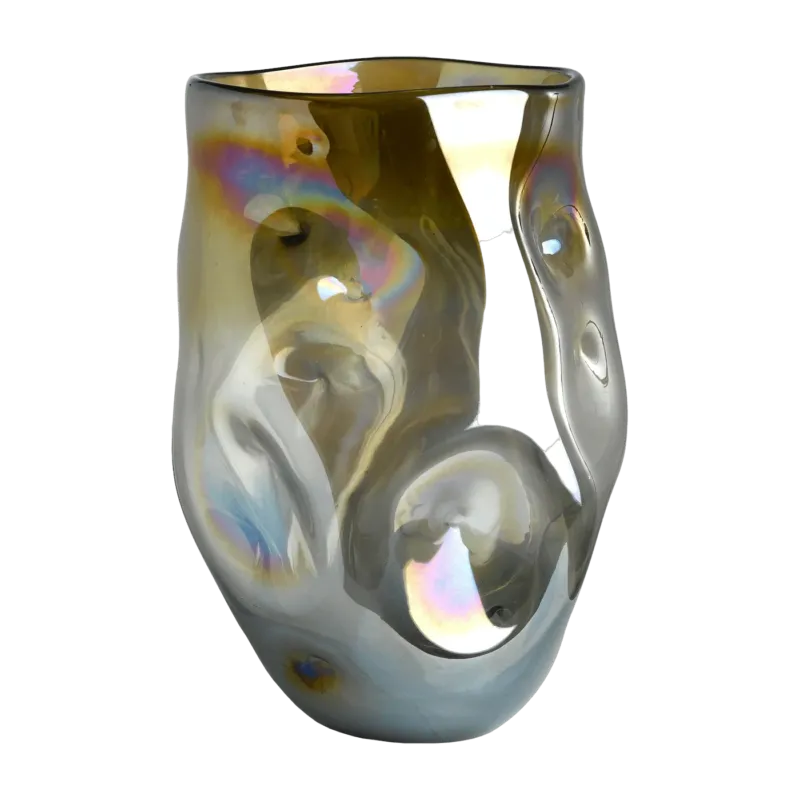 Vase en verre ambre 30 cm Collision - Pols Potten - The Cool Republic