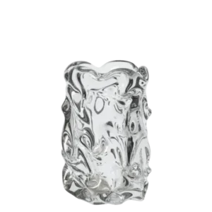 Vase en verre transparent 12 x 12,5 x 18 cm Virelle - Ferm Living - The Cool Republic
