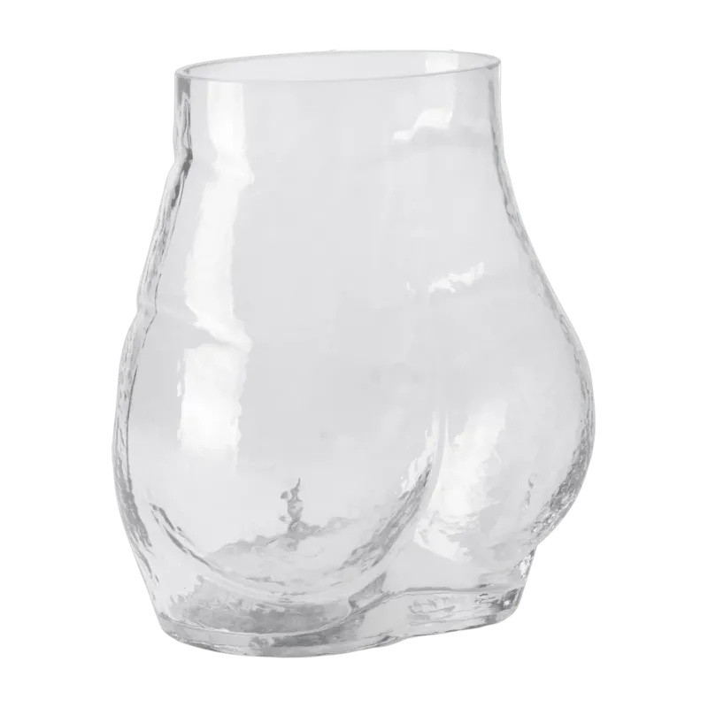 Vase en verre transparent 20x20x23cm Bum - HKliving - The Cool Republic
