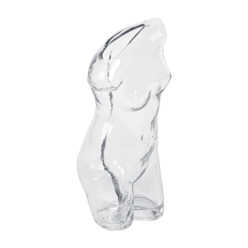 Vase en verre transparent Body Glass - DOIY - The Cool Republic