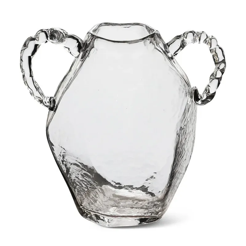 Vase en verre transparent Gemstone amfora - HKLIVING - The Cool Republic