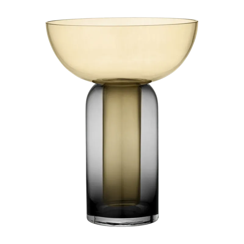 Vase noir et jaune Torus L - AYTM - The Cool Republic