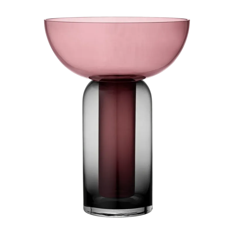 Vase noir et rose Torus L - AYTM - The Cool Republic