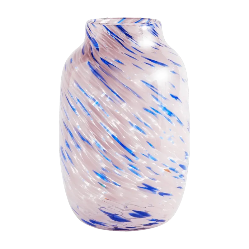Vase rose et bleu Round L Splash - HAY - The Cool Republic
