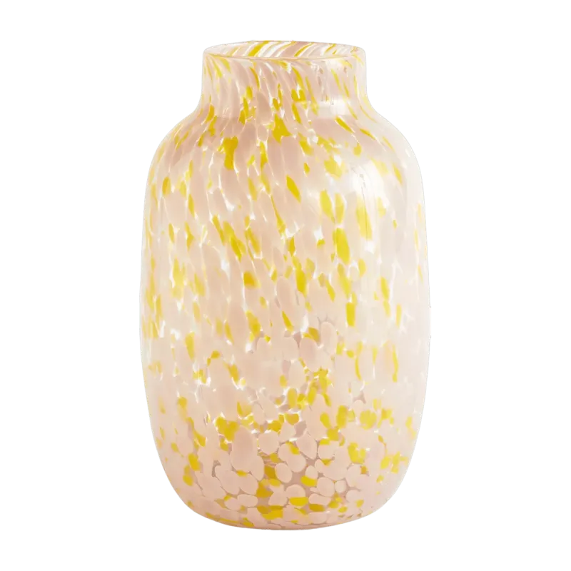Vase rose et jaune Round L Splash - HAY - The Cool Republic