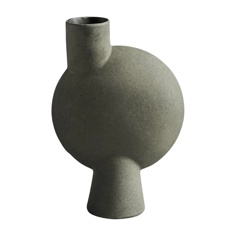 Vase sphérique gris 26 cm Bulb - 101 Copenhagen - The Cool Republic