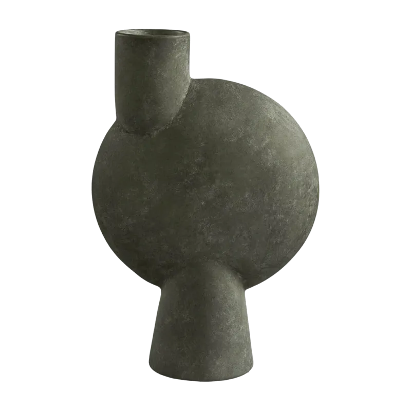 Vase sphérique gris 43 cm Bulb - 101 Copenhagen - The Cool Republic