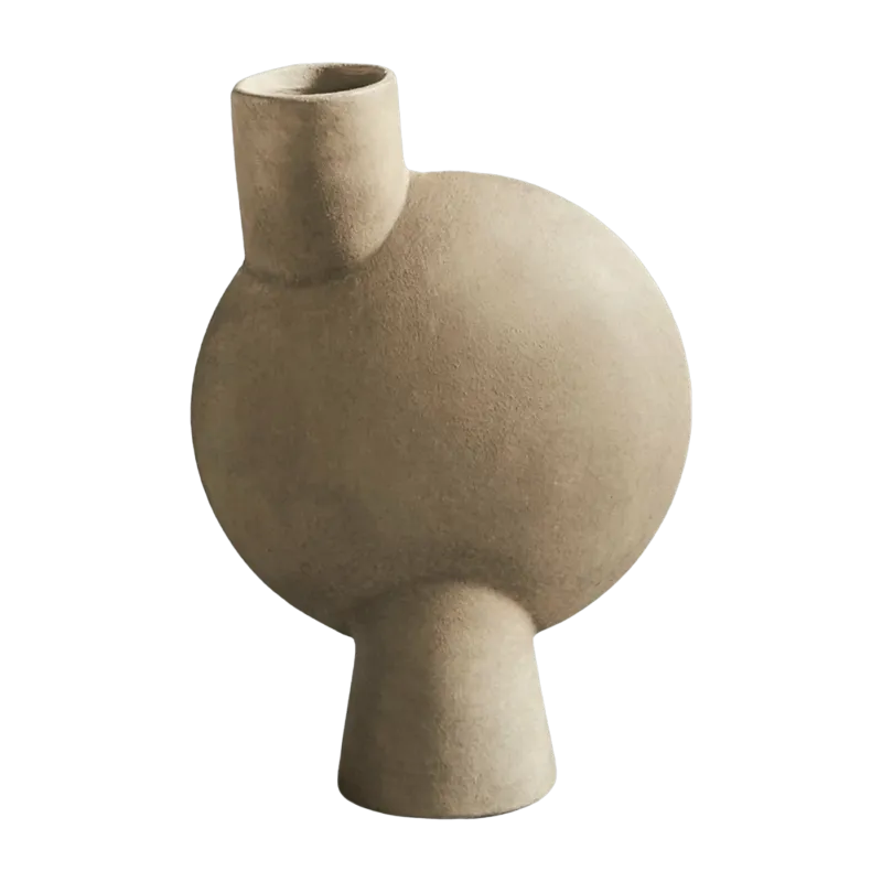 Vase sphérique taupe 26 cm Bulb - 101 Copenhagen - The Cool Republic