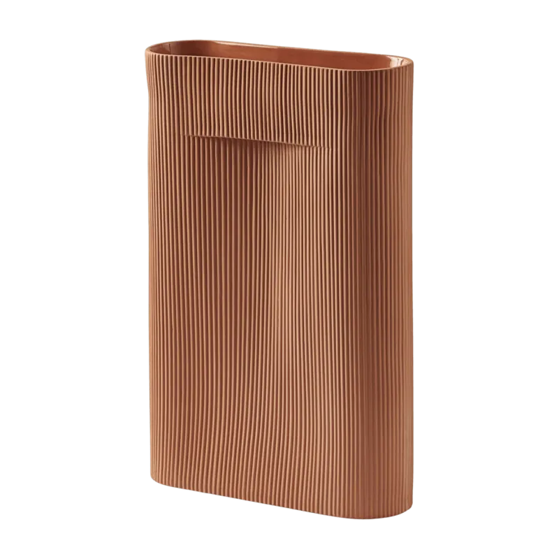 Vase terracotta 48,5 cm Ridge - Muuto - The Cool Republic