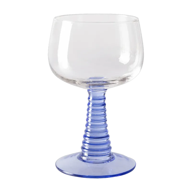 Verre à vin Swirl High blue - HKliving - The Cool Republic