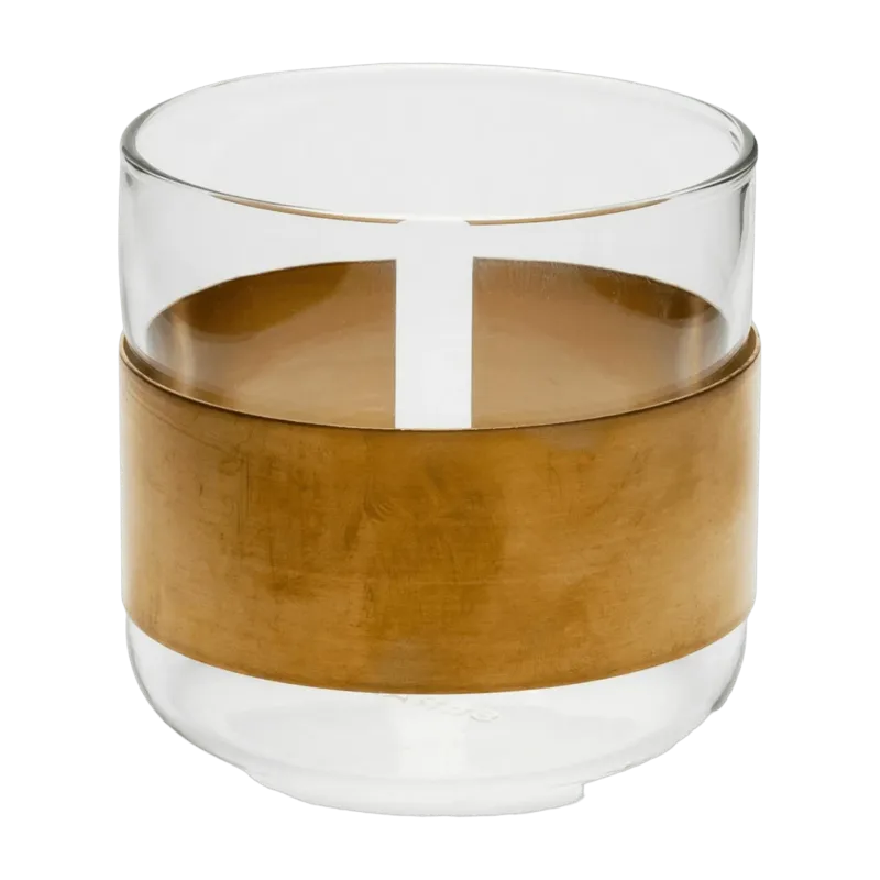 Verre rond en cuivre et verre 7x6 cm - Serax - The Cool Republic